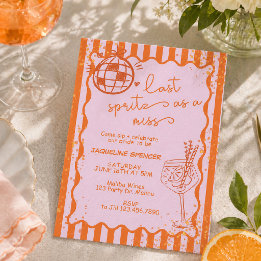 Sista Spritz som ungmö, Brudtjejsoffan Inbjudningar