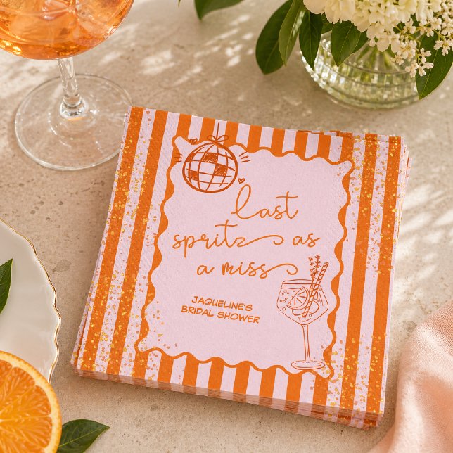 Sista Spritz som ungmö, Brudtjejsoffan Pappersservett (Skapare uppladdad)