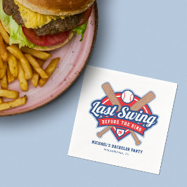 Sista svängen innan ringen Baseball Sängkammarpart Pappersservett