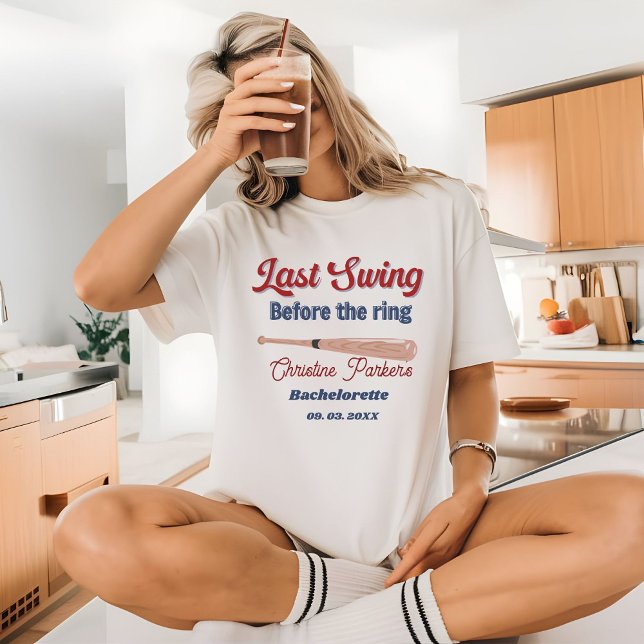 Sista svängen innan ringen Baseball  Seterina T Shirt (Skapare uppladdad)
