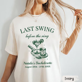Sista svängen innan ringen Pickleball Bach Weekend T Shirt