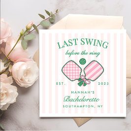 Sista svängen innan ringen Pickleball Smögrupp Wee Pappersservett