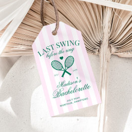 Sista svängen innan ringen Retro tennis Bach Presentetikett