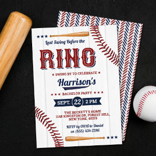 Sista svängen innan ringen Sjungmöhippa baseball Inbjudningar