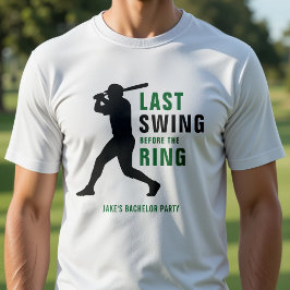 Sista svängen innan ringens baseballbachelorfest t shirt