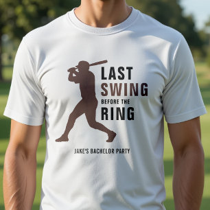 Sista svängen innan ringens basebollsmöhippa t shirt