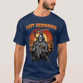 Sista svararen Spooky Halloween Bus eller Godis Gr T Shirt