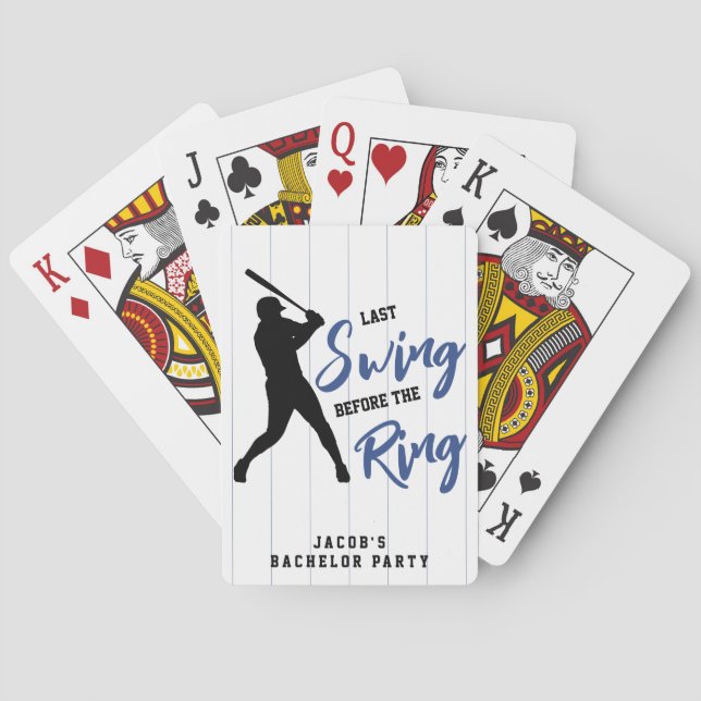 Sista svinget för baseballmöss inför ringen casinokort (Baksidan)