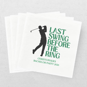 Sista Swing Golf Country Club Sällskapsbröder Svar Pappersservett