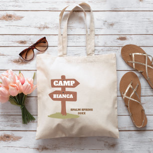 Sista vägen framför slöjan Camping Bachelorette Tygkasse