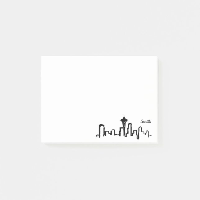 Sistäckskylin i svart bläck post-it block (Framsida)