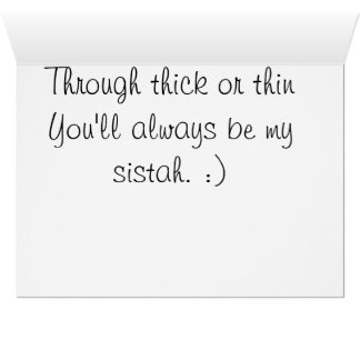 Sistahhood och vi är kraftiga tillsammans hälsningskort