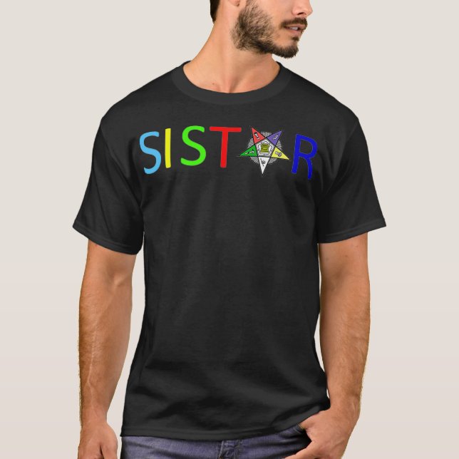 Sistar Masonic OES Order of the Östra Star T Shirt (Framsida)