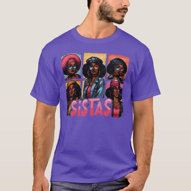 Sistas Girls Era Friend Sisters Matching Mode f T Shirt (Framsida)