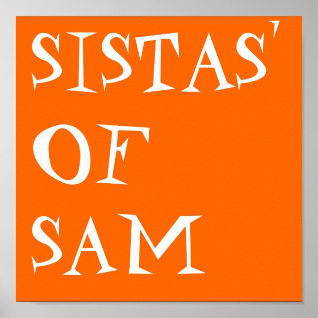 SISTAS' OF SAM POSTER (Framsidan)