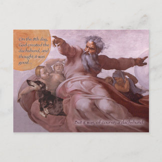 Sistene Dachshund-vykort Vykort