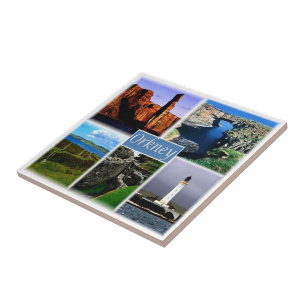 SISTENG055 ORKNEYÖARNA ORKNEYS, Skottland Kakelplatta