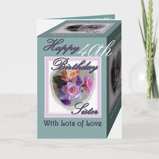 SISTER 40:e födelsedagen med Ro Kort (Framsida)