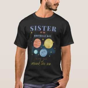 Sister 5:e födelsedag femte Resa runt Sol T Shirt