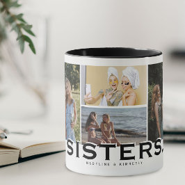 SISTER 8 Photo Collage Modern Gift Mugg
