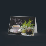 Sister A Birthday Tea Yum te tårtblommor Kort<br><div class="desc">Sister A Birthday Tea Yum te tårtblommor</div>
