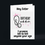 SISTER ÄR EN KÖN PÅ *50:e BIRTHDAY*-Kort Kort<br><div class="desc">ETT NYTT OCH UNIKT SÄTT ATT SÄGA GRATTIS PÅ FÖDELSEDAGEN TILL EN "50 ÅRS GAMLA SISTER" PÅ HENNDAGEN OCH TACK FÖR ATT HAN STOPPADE MED ETT AV MINA ÅTTA LAGER. *DU KAN ÄNDRA ÅLDERN OCH VERSEN PÅ ALLA MIN KORT*</div>