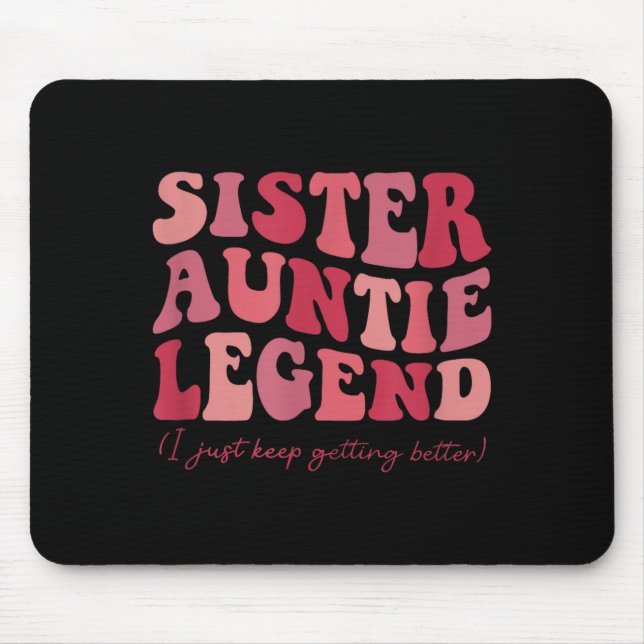 Sister Auntie Legend Groovy Funny Cool Aunties Clu Musmatta (Framsidan)