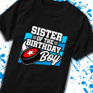Sister av Birthday Boy Boys Hockey Birthday T Shirt