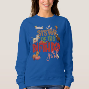 Sister Barn Animals Farm Land Birthday Crew T Shirt