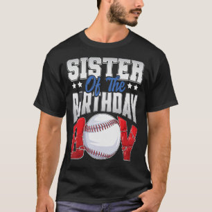 Sister Baseball födelsedagspensionsfamiljens Balle T Shirt