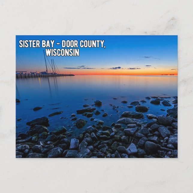 Sister Bay Door County Wisconsin Vykort (Framsida)