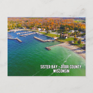 Sister Bay i Door County Wisconsin Vykort
