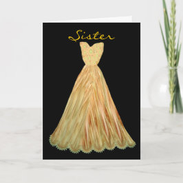 SISTER be min bridesmaid AUTUMN GULD Dress Inbjudan