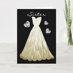 SISTER BE My Bridesmaid BLEK ECRU Dress A01 Inbjudan