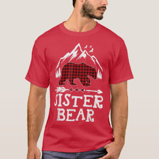 Sister Bear jul jul Pajama Red Play Buffalo Fam T Shirt