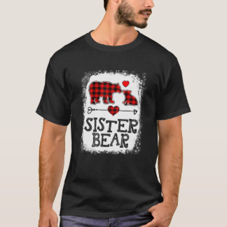 Sister Bear jul jul Pajama Red Play Buffalo Fam T Shirt