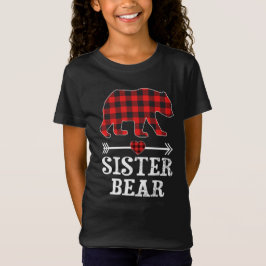Sister Bear jul jul Pajama Red Play Buffalo T Shirt