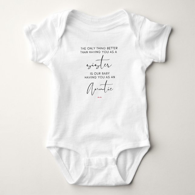 Sister befordrad till Auntie, gravid visar T Shirt (Framsida)