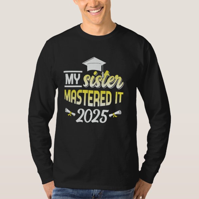 Sister behärskade det 2025-magistergåvor från stud t shirt (Framsida)