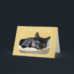 Sister, Belet Birthday Tortoiseshell Cat Kort<br><div class="desc">En sköldpaddshelvetskkatt tänker djupt. Katter av detta färgämne antas föra lycka till in i folklore för många kulturer. I Förenade Stater kallas dessa ibland penningkatter. Du kan ändra texten på kortets framsida och insida.</div>