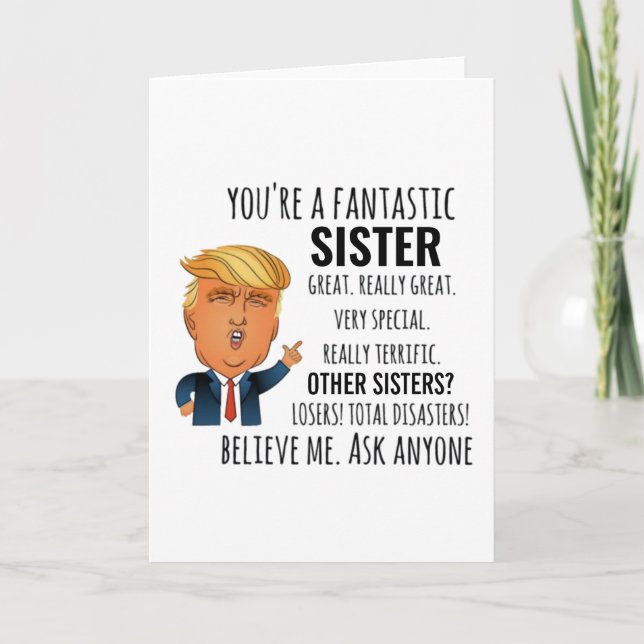 Sister Best Gift Kort (Framsida)
