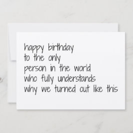 sister birthday card, funny birthday card sisters julkort