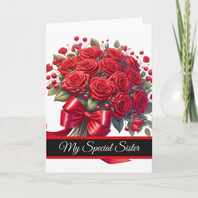 Sister Birthday Card Kort (Framsida)