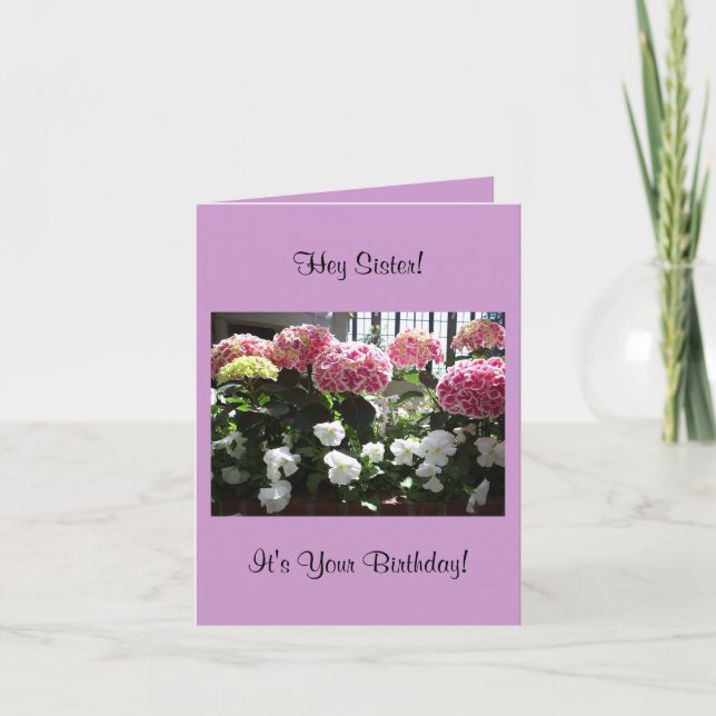 Sister Birthday Card Kort (Framsida)