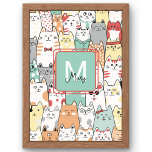 Sister Birthday Cat Kattunge Namn Monogram Kids Fototryck<br><div class="desc">Det här fina utskriften är perfekt för kattälskare och sällskapsentusiaster, vilket gör att stollig får en liten bit på vilket utrymme som helst. Oavsett om det är en födelsedagspresent, en sympatigest eller bara för att förbättra din hemdekoration, så kommer den här utskriften säkert att ge leenden. Med ett dynamiskt vattenfärgsdesign...</div>