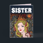 SISTER BIRTHDAY SÖT DAM QUEEN CARDS TACK KORT<br><div class="desc">KARTONG FRÅN SÖT HÄLSNING,  KARDFOR,  LÄMPLIG FÖR FRAMSTÄLLNING</div>