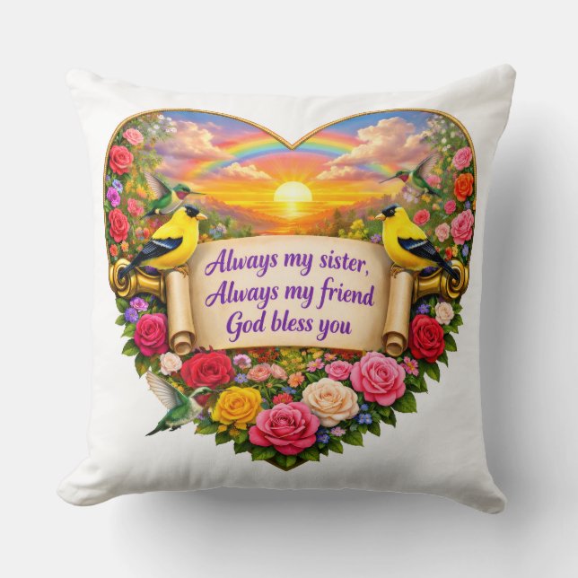 Sister Blessing Throw Pillow Kudde (Framsida)