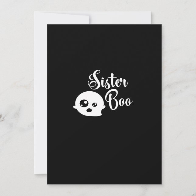 Sister Boo Halloween Classic Look Julkort (Framsida)