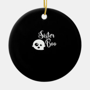 Sister Boo Halloween Julgransprydnad Keramik
