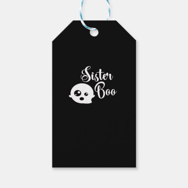 Sister Boo Halloween Presentetikett (Framsidan)